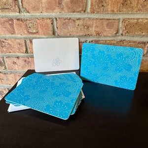 Custom Turquoise Letterpress Notecards (set of 10)